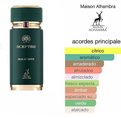 SCEPTRE MALACHITE - Eau de Parfum - Maison Alhambra 100ml