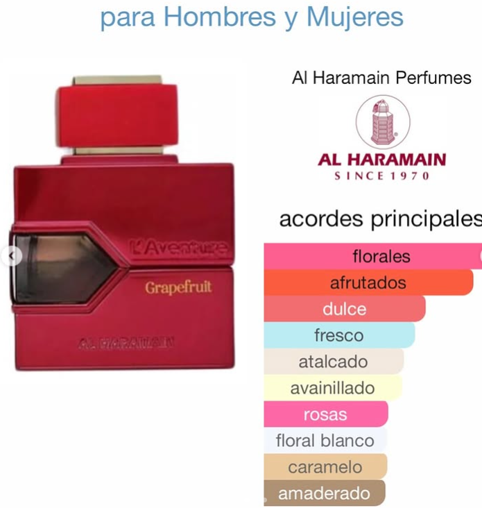 L´AVENTURE GRAPEFRUIT - Eau de Parfum - Al Haramain 100ml