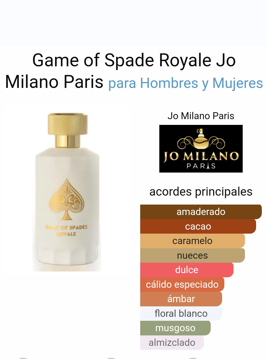 GAME OF SPADES ROYALE - Eau De Parfum - Jo Milano 100ml